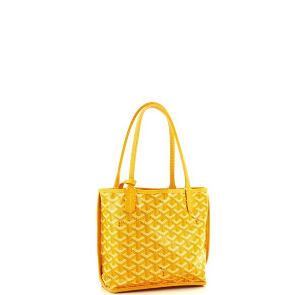 Goyard Anjou Reversible Tote Coated Canvas Mini Yellow - Picture 3 of 7